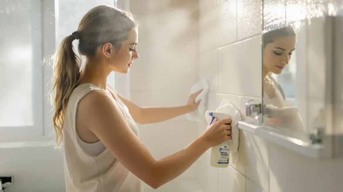 Dit 5-minutenritueel, door velen genegeerd, is voldoende om schimmel in de badkamer zonder bleekmiddel te verwijderen