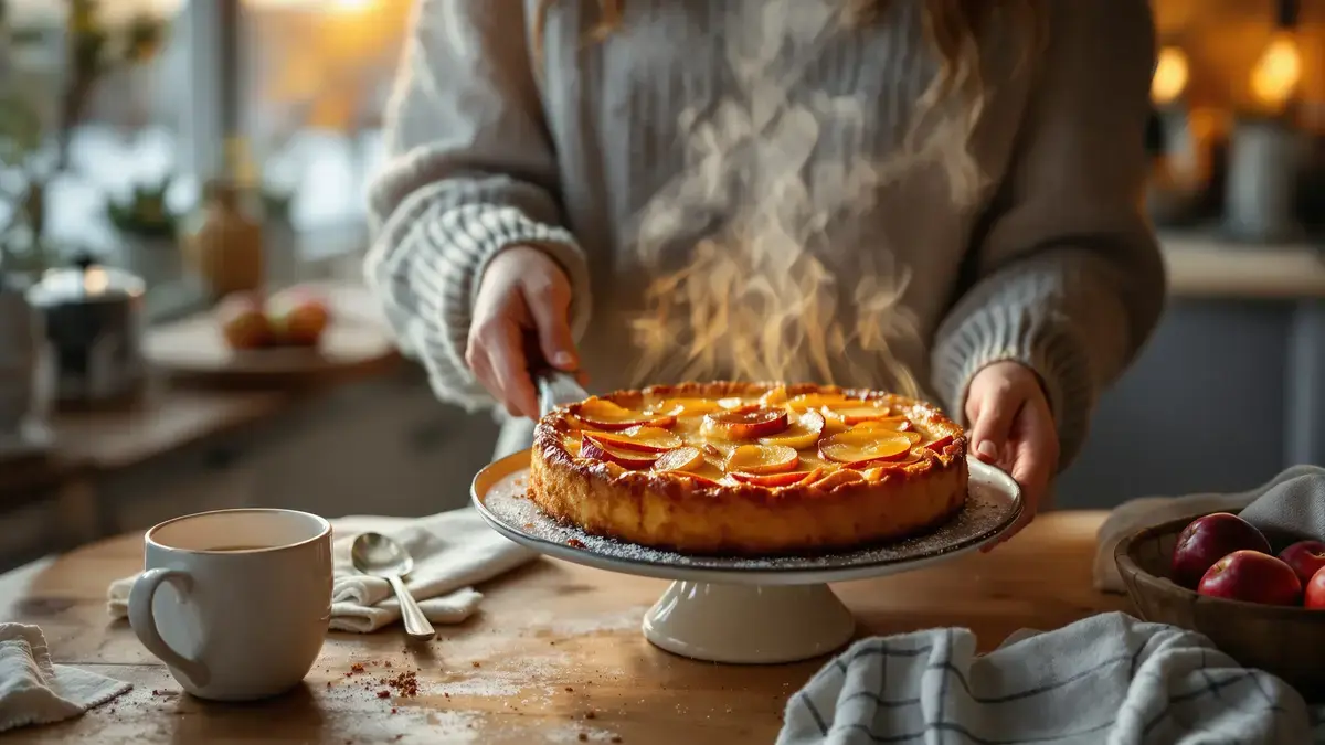 Deze appelcake uit de pan wordt jouw favoriete winterdessert dankzij de snelle en makkelijke bereiding