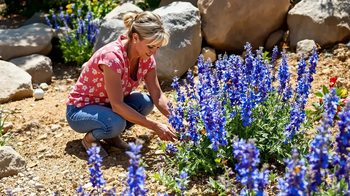 Deze blauwe vaste plant uit de Amerikaanse prairies bloeit zonder water geven zelfs tijdens hittegolven en verdient het om te worden aangeplant