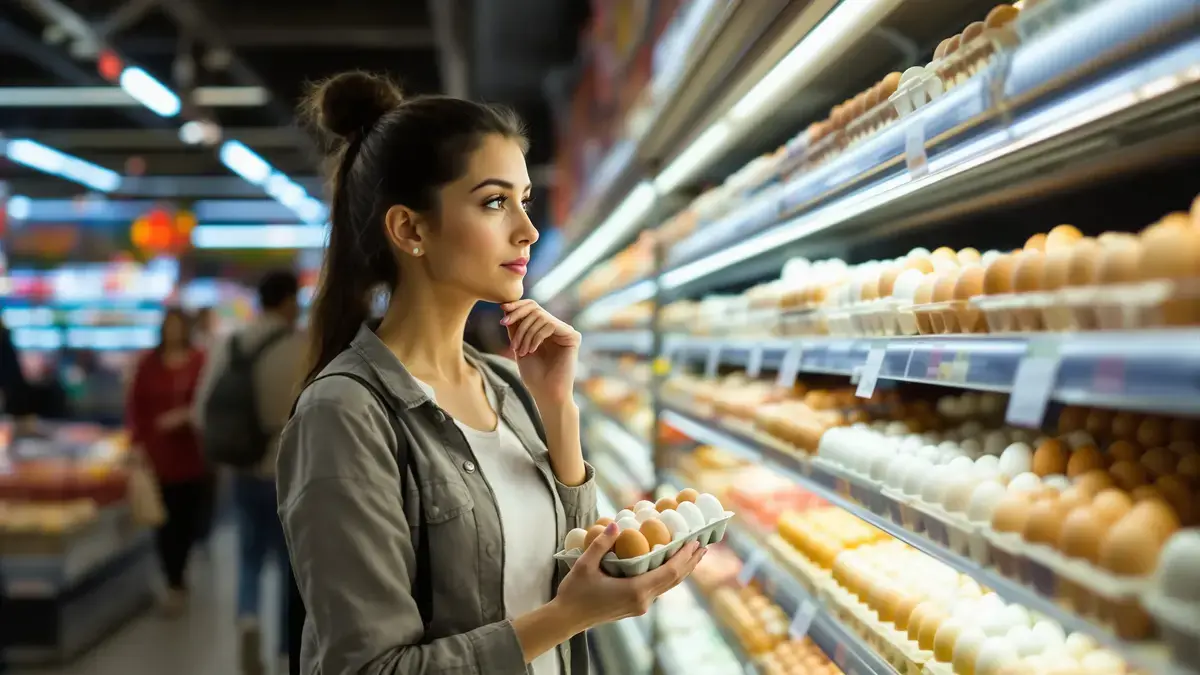 De kleur van de eierschaal misleidt meer consumenten dan men denkt tijdens het boodschappen doen
