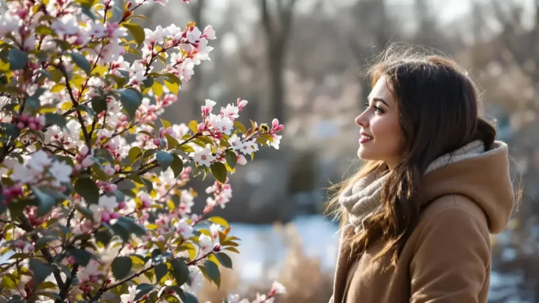 De laurier-tin bloemen in de winter om het koude seizoen op te fleuren