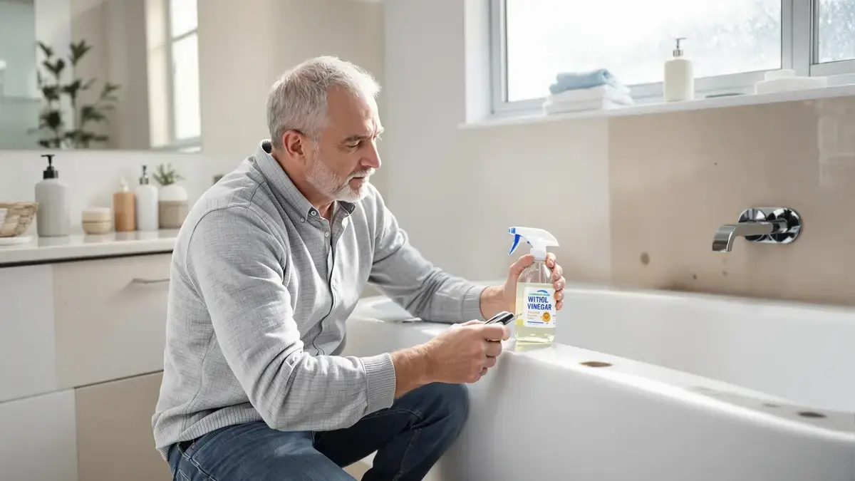 Schimmel in de badkamer een jaarlijks ritueel van 5 minuten elimineert de veelgemaakte bleekfout
