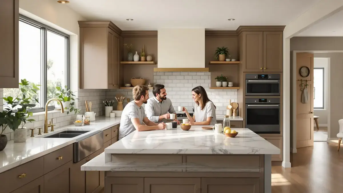 Zwart en wit maken plaats voor een onverwachte kleur die onze keukens in 2023 herdefinieert